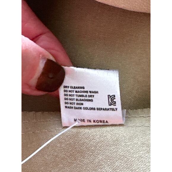 FORMING Faux Leather Button Shirt S Shacket Classic Luxury Retro Streetwear - Picture 16 of 16